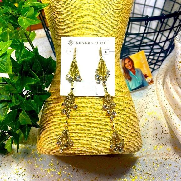 ~Kendra Scott earrings Talluah dangle drop tassels - Picture 7 of 8